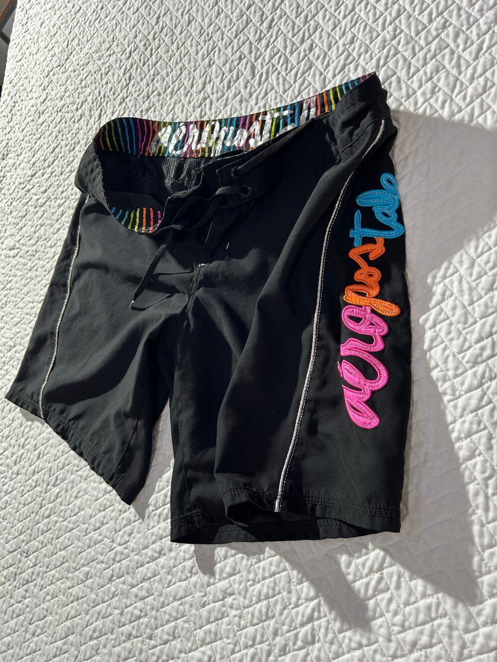 Y2K Women’s AEROPOSTALE Logo Mini Surf Board Shorts/ Roxy Swim Shorts / Size-XL